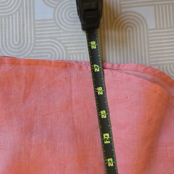 Women's Pink Linen Cottagecore Normcore Shirt - Picture 6 of 9